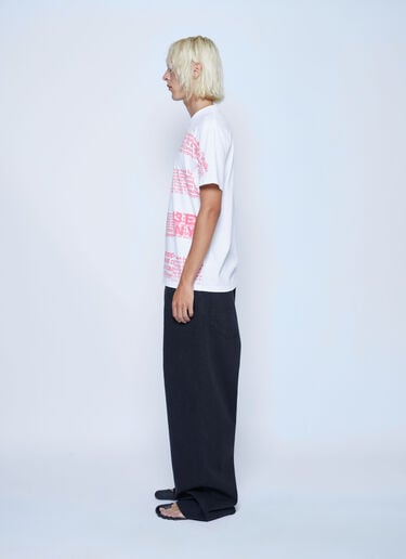 Text Print T-Shirt Mechatok x LN-CC Text Print T-Shirt White mec0162003
