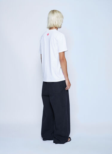 Mechatok x LN-CC Text Print T-Shirt White mec0162003