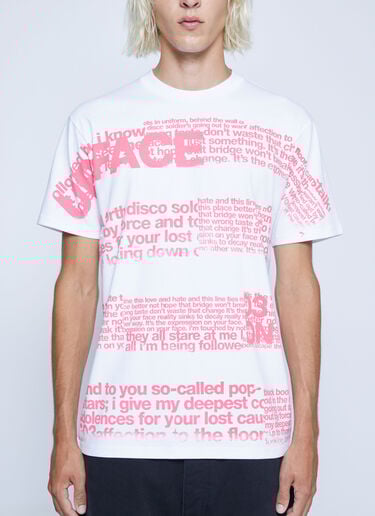 Text Print T-Shirt Mechatok x LN-CC Text Print T-Shirt White mec0162003
