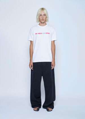 Mechatok x LN-CC Text Print T-Shirt White mec0162004