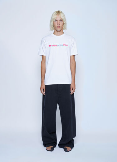 Mechatok x LN-CC Text Print T-Shirt White mec0162004