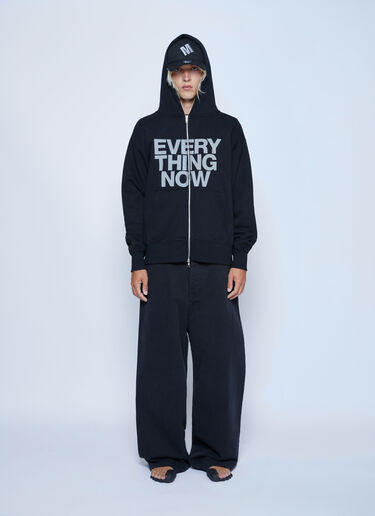 Mechatok x LN-CC Logo Motif Hooded Sweatshirt Black mec0162005