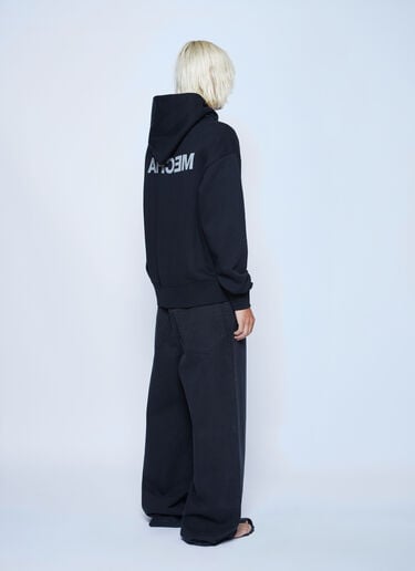 Logo Motif Hooded Sweatshirt Mechatok x LN-CC Logo Motif Hooded Sweatshirt Black mec0162005