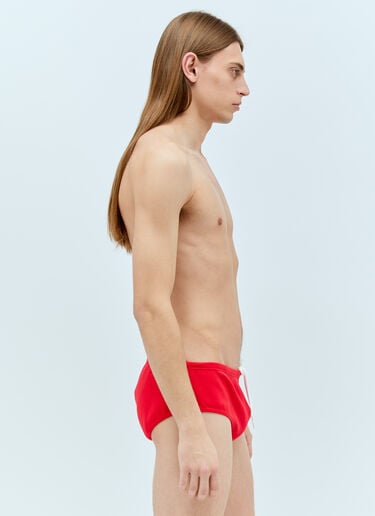 Logo Embroidery Bikini Briefs Miu Miu Logo Embroidery Bikini Briefs Red miu0156008