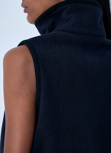 Miu Miu Logo Motif Gilet Blue miu0262104