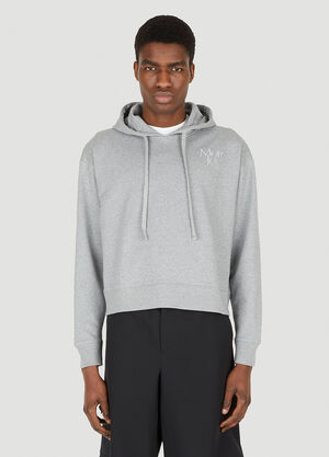 More Joy Cropped Hooded Sweatshirt Light Grey mjy0347015