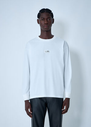 MM6 Maison Margiela Logo Motif T-Shirt White mmm0161005