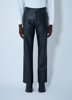 MM6 Maison Margiela Coated Pants Black mmm0162006