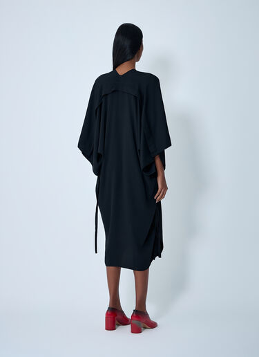 MM6 Maison Margiela Midi Draped Dress Black mmm0261003