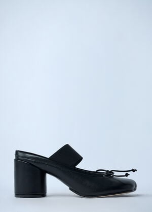 MM6 Maison Margiela Ballerina Block Heel Shoes Black mmm0261013