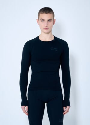 MM6 Maison Margiela x Salomon Textured Long-Sleeved Top Black mms0159007