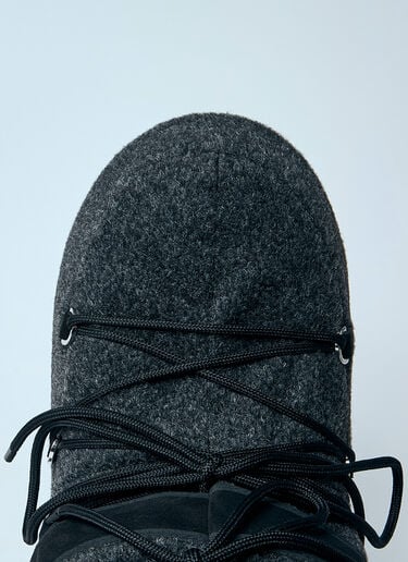 Moon Boot Icon Felt Low Boots Black mnb0360007