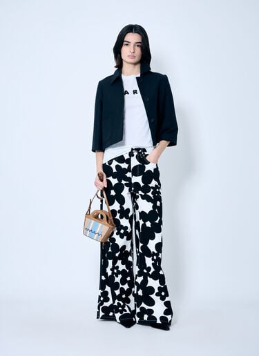 Marni 로고 모티프 티셔츠 화이트 mni0259011