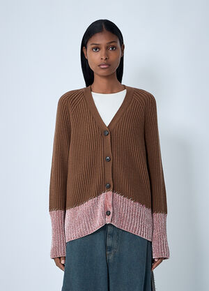 Marni Wool Cardigan Brown mni0262002