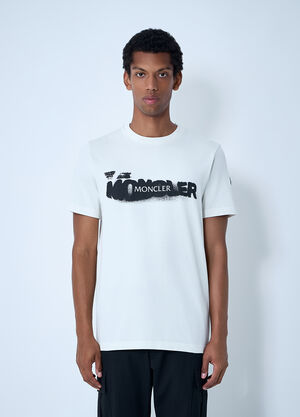 Moncler Logo Motif T-Shirt White mon0161015