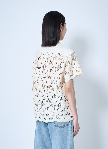 Moncler Short Sleeve Button-Down Shirt White mon0260018