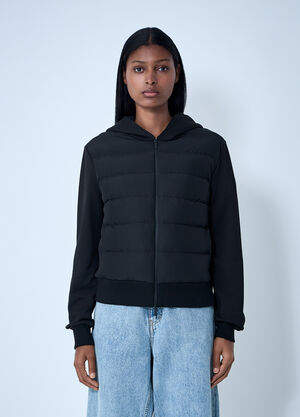 Moncler Quilted Hooded Cardigan Black mon0261042