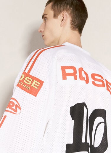 Martine Rose 오버사이즈 풋볼 티셔츠 화이트 mtr0156006