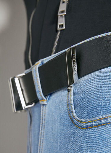 M-Buckle Leather Belt Mugler M-Buckle Leather Belt Black mug0254037