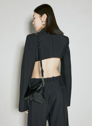 스몰 스파이럴 Curve 숄더백 Mugler 스몰 스파이럴 Curve 숄더백 블랙 mug0254041