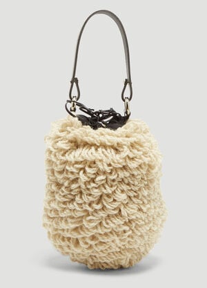 Muun Mini Castor Bouclé Bag Ecru muu0234009