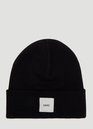OAMC Logo Knit Hat Navy oam0138011