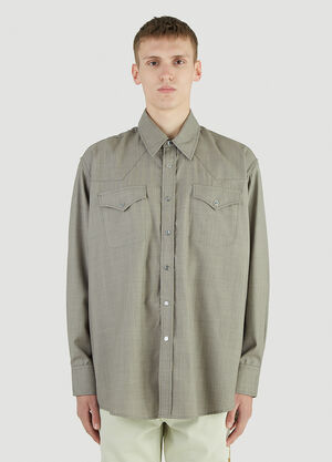 Our Legacy Cut Ranch Shirt Grey our0144003