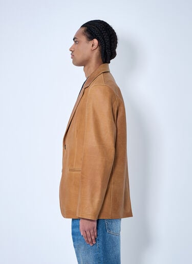 Our Legacy Leather Openning Blazer Brown our0160019