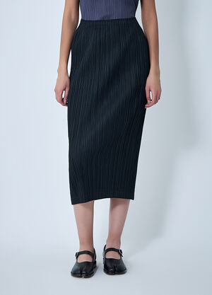 Pleats Please Issey Miyake Pleated Skirt Black plp0262003