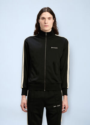 Palm Angels Logo Motif Track Jacket Black pma0160023