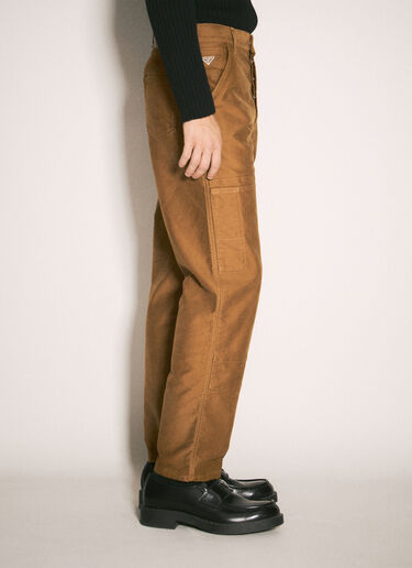 Moleskin Cargo Pants Prada Moleskin Cargo Pants Brown pra0158004