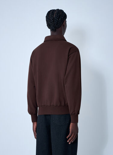 Prada Logo Motif Sweatshirt Brown pra0162002