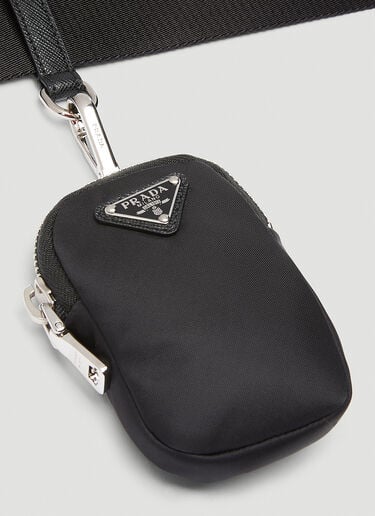 Double-Ring Pouch Belt Prada Double-Ring Pouch Belt Black pra0243030