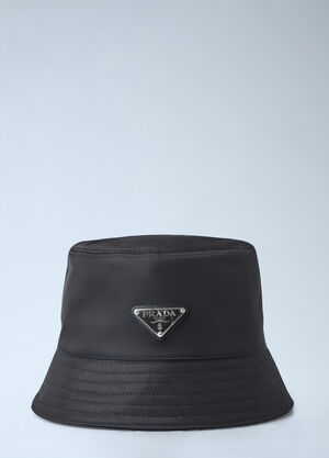 Prada Logo Bucket Hat  Black pra0245063