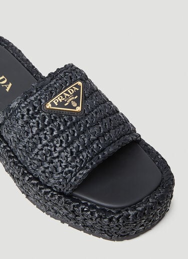 Prada 브레이디드 플랫폼 슈즈 블랙 pra0252059