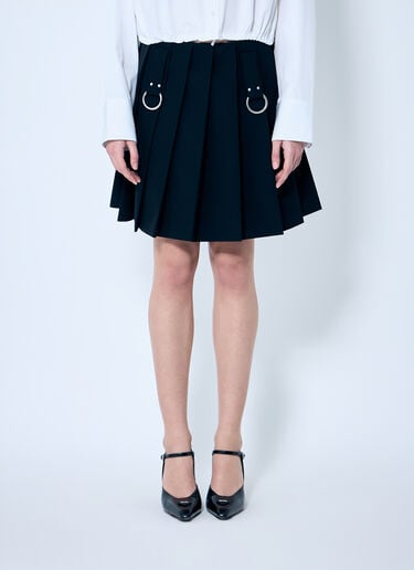 플리츠 울 스커트 Prada 플리츠 울 스커트 블루 pra0260023
