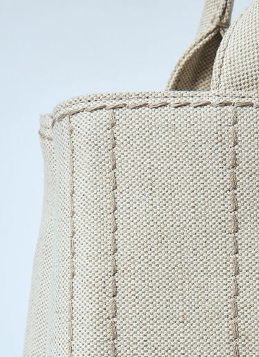Prada Small Canvas Tote Beige pra0260037