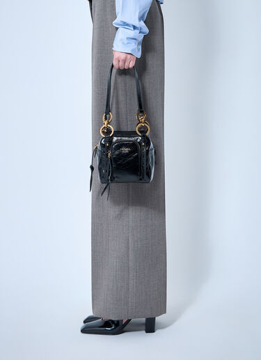 Prada 迷你 Dangle 皮革手提包  黑色 pra0260067
