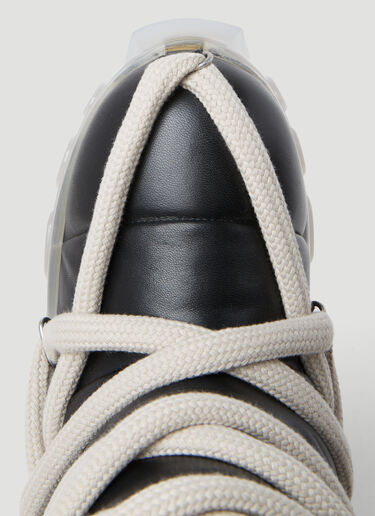 Rick Owens 루나 트랙터 패딩 가죽 부츠 블랙 ric0253031