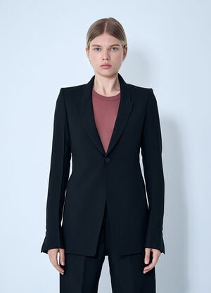 Rick Owens Extreme Soft Single-Breasted Blazer Black ric0261001