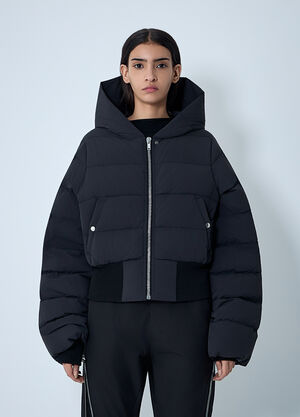Rick Owens 후드 다운 재킷  블랙 ric0261004