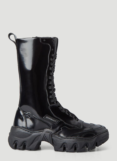Patent Combat Boots Rombaut Patent Combat Boots Black rmb0246006