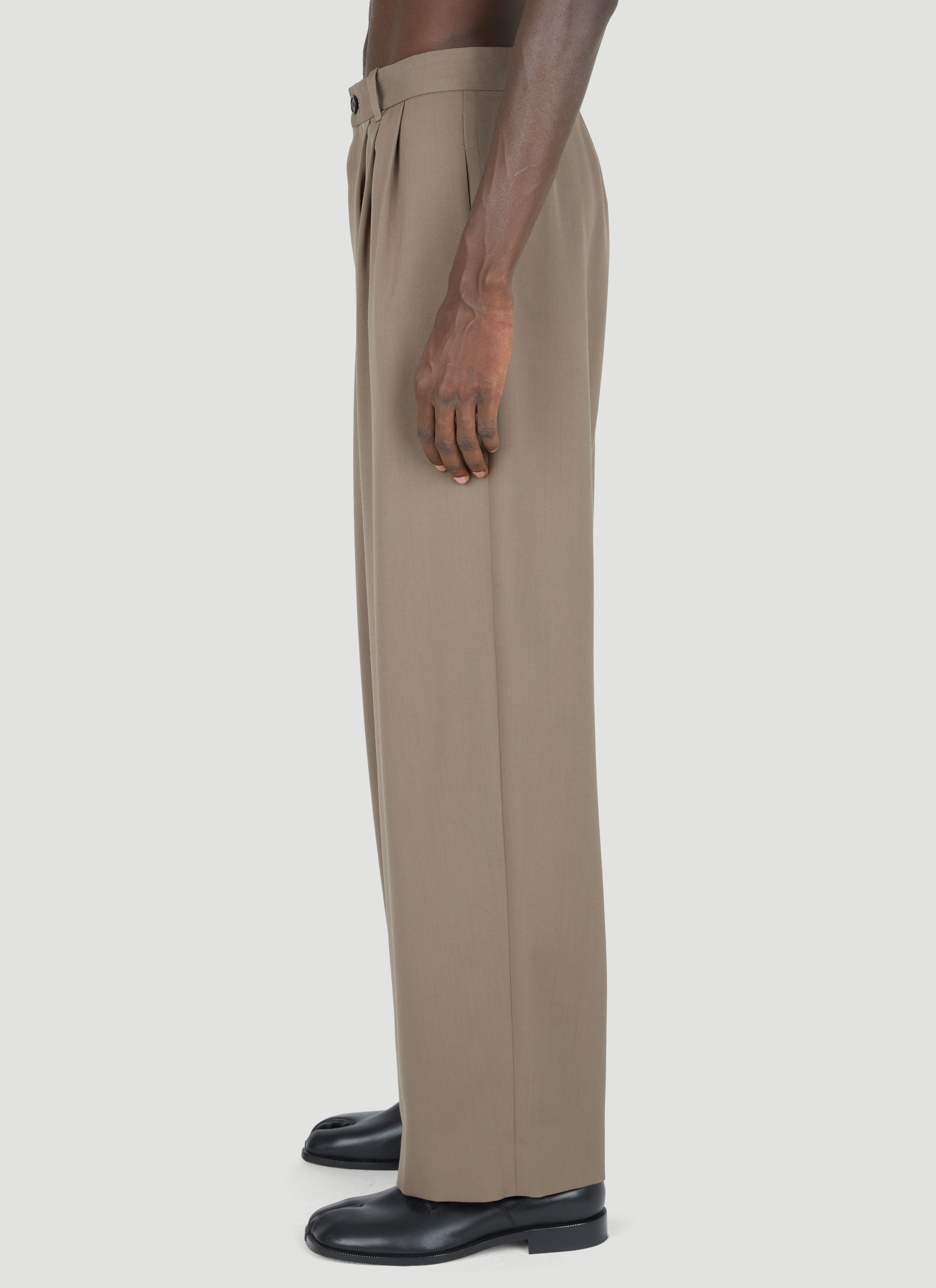 The Row Men's' Tailored Rufus Pants in Brown | LN-CC®