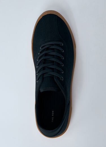 The Row Canvas Sneakers Black row0160015