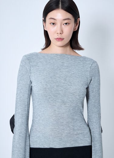 Sia Arnika Open-Rear Knit Top Grey sia0260008