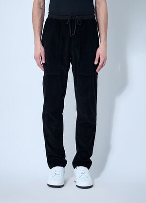 Saint Laurent Corduroy Drawstring Pants Black sla0158005