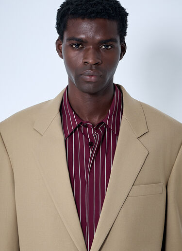 Saint Laurent Yves Wool Blazer Beige sla0159005
