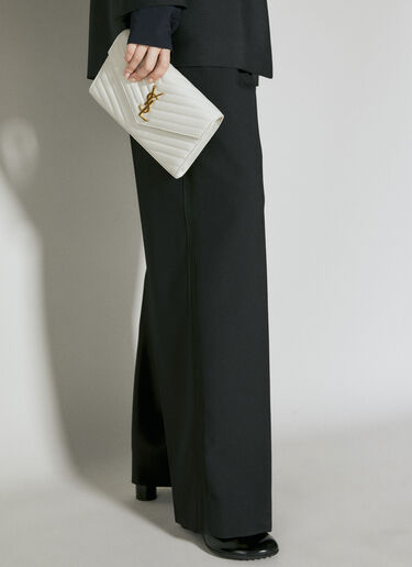Saint Laurent Cassandre Matelassé 链条钱包 乳白 sla0253115