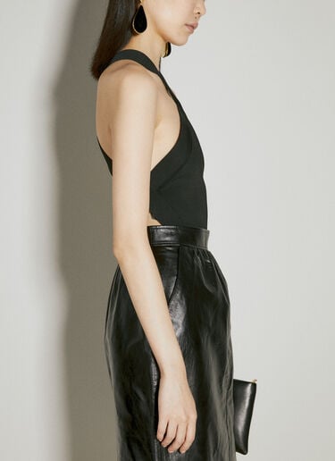 露背针织连体衣 Saint Laurent 露背针织连体衣 黑色 sla0254014