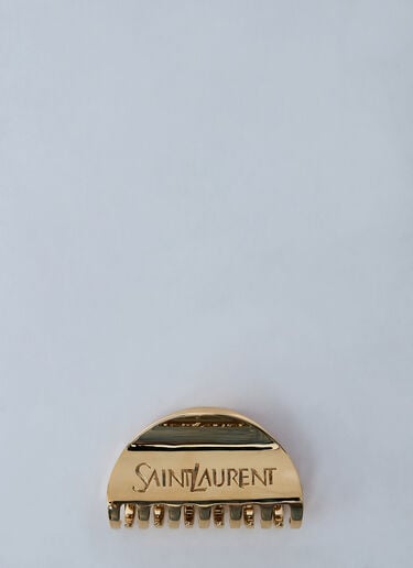 Saint Laurent 로고가 각인된 헤어 클립  골드 sla0259058